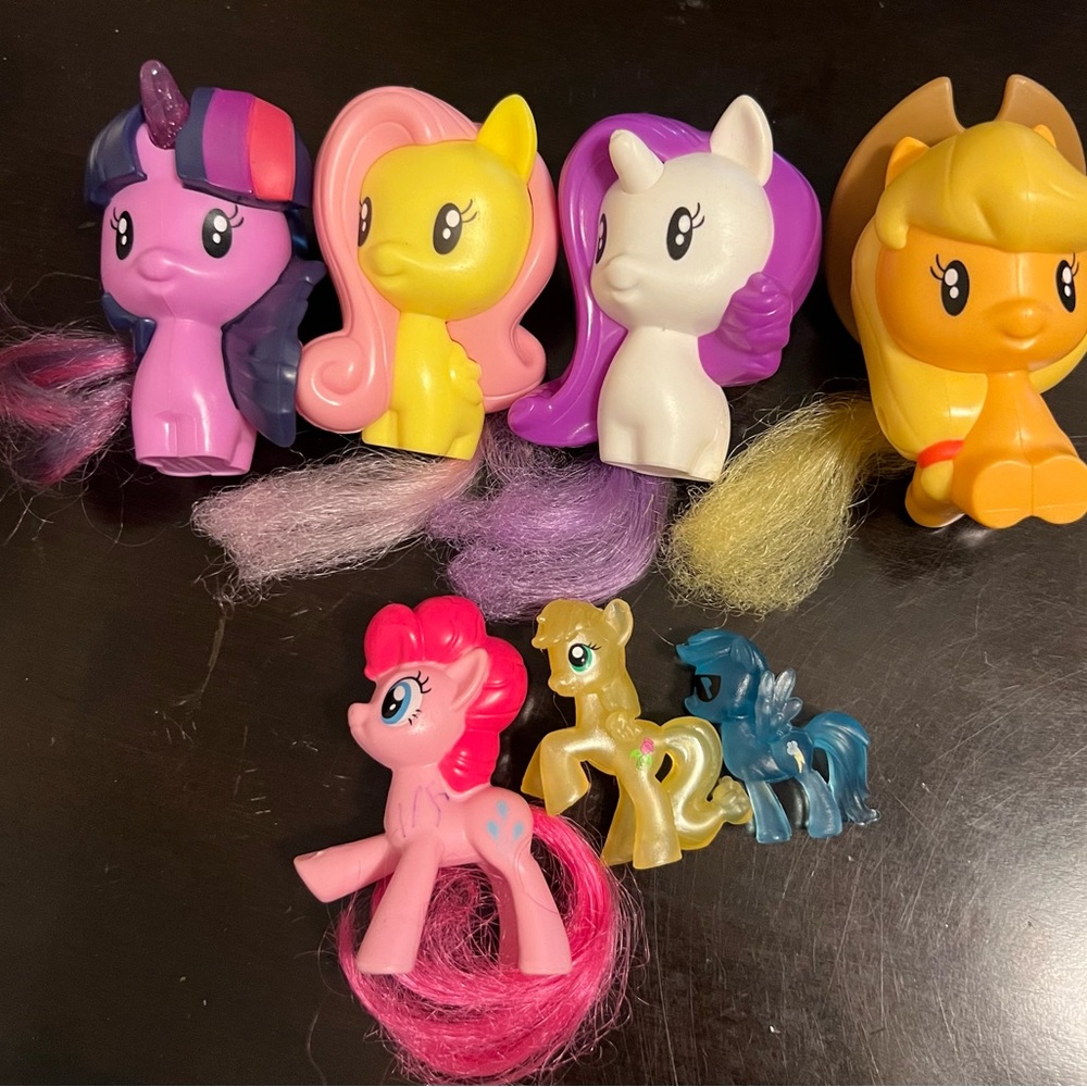 2018 happy meal “my little pony” happy meal toys with extra pony’s